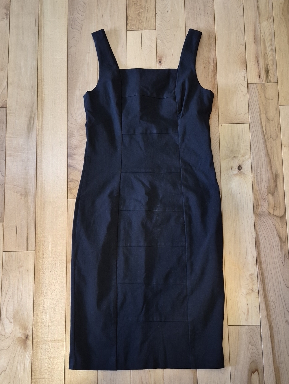 Ricki's Women's Size 2 Black Square-Neck Midi Sheath Dress - Picture 1 of 6